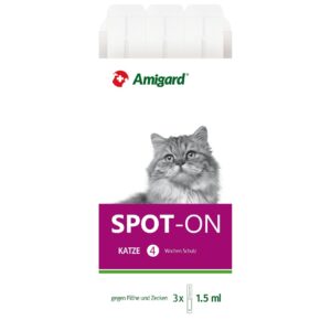 Amigard Anti-Parasit-Tropfen Spot-on Katze, 3 x 1.5 ml