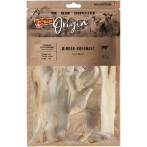 DeliBest Kausnack Origin Rinder-Kopfhaut (Bullkau) 250 g