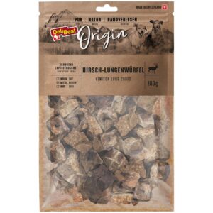 DeliBest Kaustange Origin Hirsch-Lungenwürfel 100 g