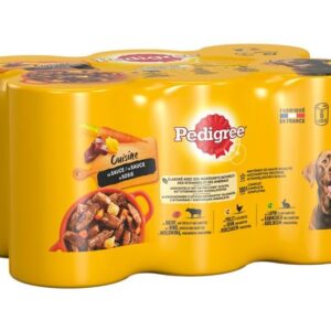 Pedigree Nassfutter Adult Saftiges Geschnetzeltes, 6 x 400 g