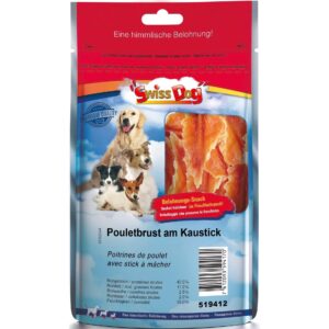 SwissDog Kausnack Pouletbrust am Kaustick, 300 g