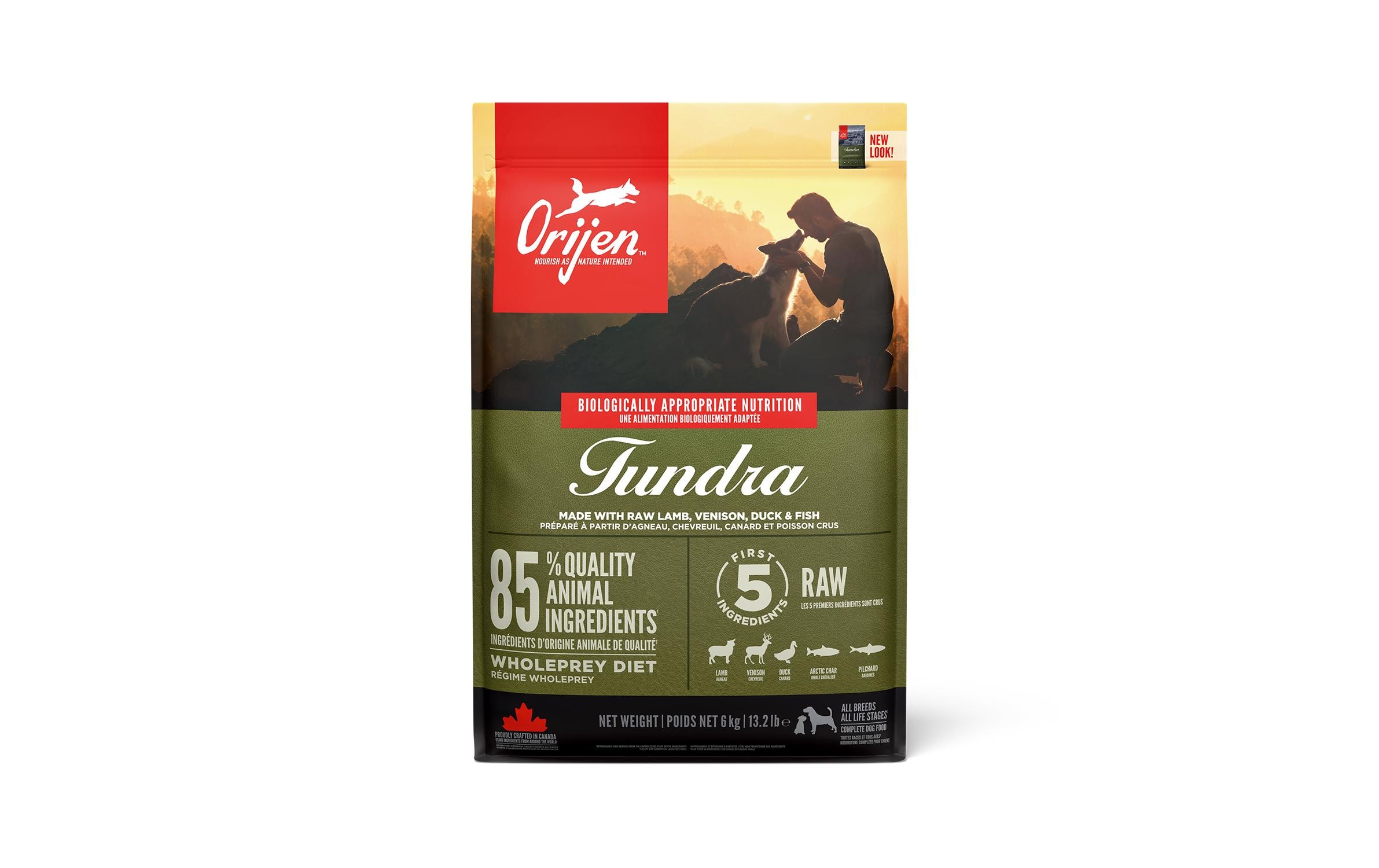 Orijen Trockenfutter Dog Tundra mit Ziege, 6 kg