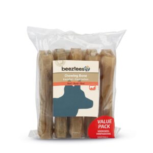 Beeztees Kauknochen Rinderhaut, 14 cm, 5 Stk.