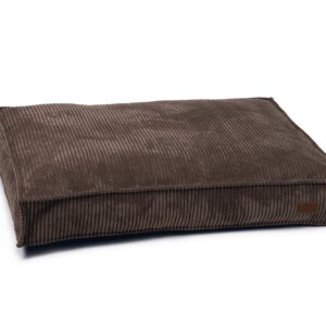 Designed by Lotte Hunde-Bett Ribbed Braun 100x70x15cm