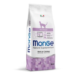 Monge Trockenfutter Sterilised Huhn, 10 kg