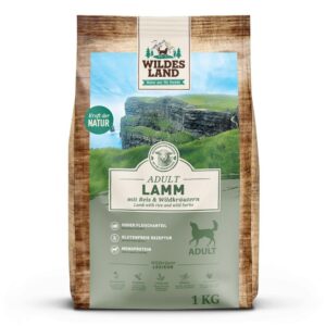 Wildes Land Trockenfutter Dog Adult Lamm mit Reis, 1 kg