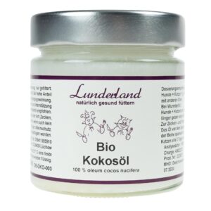 Lunderland Hunde-Nahrungsergänzung Bio-Kokosöl, 200 g