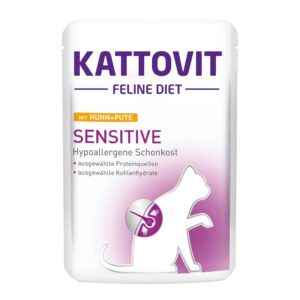 Kattovit Nassfutter Sensitive Huhn und Pute, 85 g