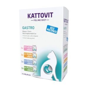 Kattovit Nassfutter Gastro Multipack, 12 x 85 g