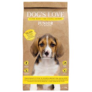 Dog’s Love Trockenfutter Junior, Huhn, 12 kg