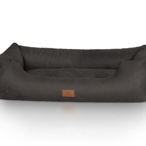 Knuffelwuff Hunde-Bett Dreamline Velour XL, 105 x 75 cm, Schwarz