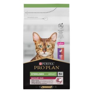 Purina Pro Plan Trockenfutter Steril. Savoury Duo Adult Ente & Leber 3 kg