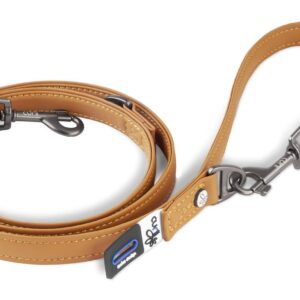 curli Hundeleine aus Apfelleder, L, 1.6 m, Braun
