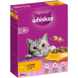 Whiskas Trockenfutter Senior Huhn, 950 g