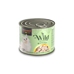Leonardo Cat Food Nassfutter Wild + Extra Filet, 200 g