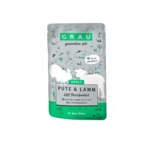 Grau Nassfutter Pute und Lamm 125 g