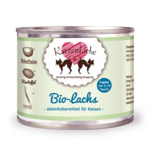 KatzenLiebe Nassfutter Bio-Lachs mit Bio-Kartoffel, 200 g