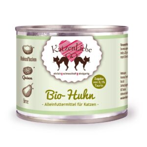 KatzenLiebe Nassfutter Bio-Huhn mit Bio-Quinoa, 200 g
