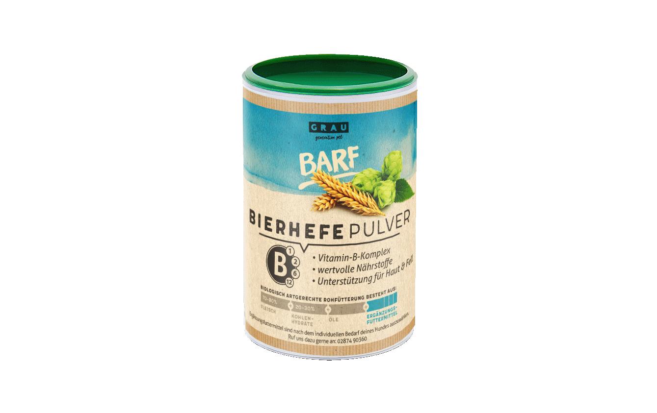 Grau Hunde-Nahrungsergänzung BARF Bierhefe, 150 g