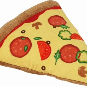 Nobby Hunde-Spielzeug Food Pizza, 20 cm, Gelb