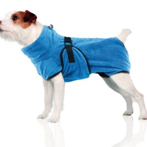 SwissPet Bademantel Wety, S, 32 cm, Blau