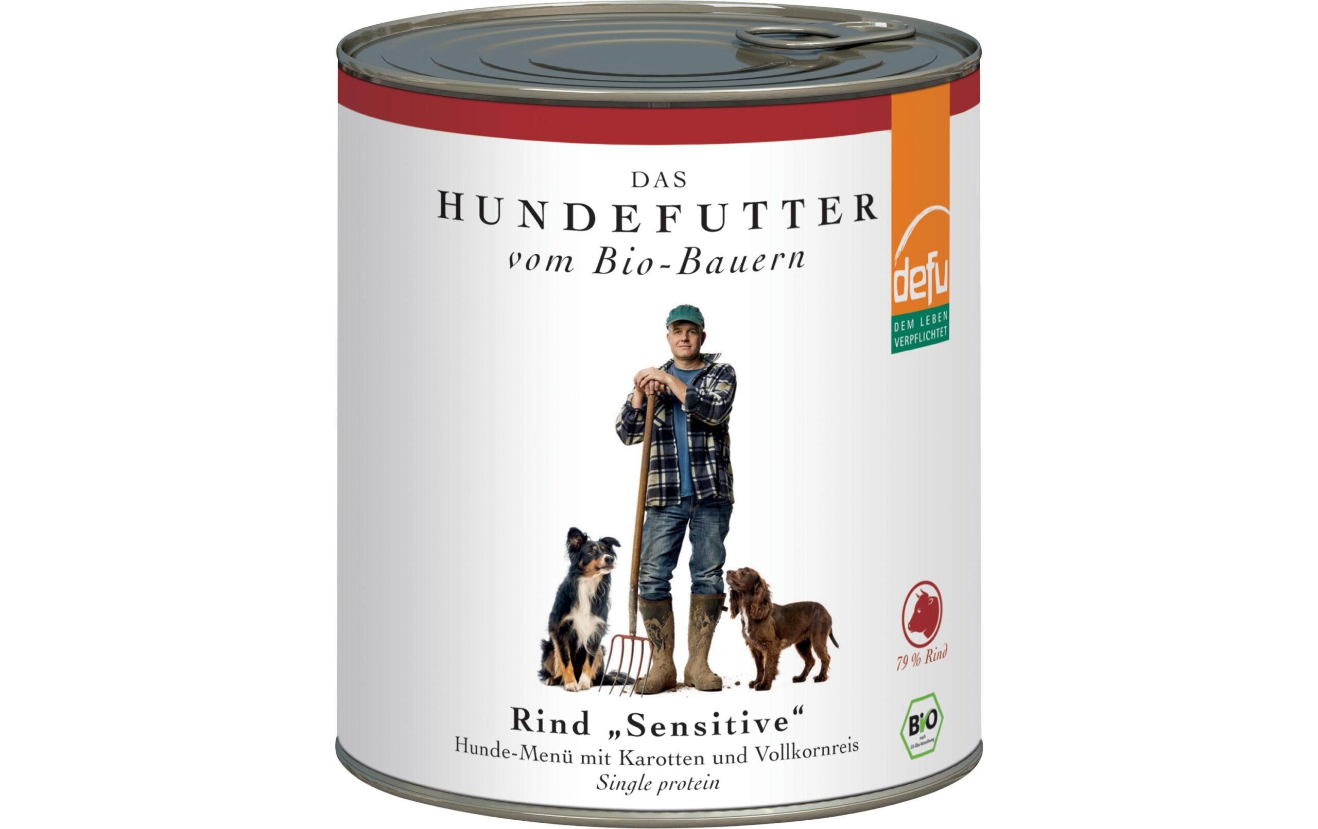defu Nassfutter Menü Sensitiv Bio Rind, 820 g
