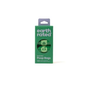 Earth Rated Hundekotbeutel 8 Nachfüllrollen, 120 Stück, Lavendel