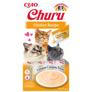 CIAO Churu Katzen-Snack Pürees Huhn, 4 x 14 g