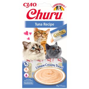 CIAO Churu Katzen-Snack Pürees Thunfisch, 4 x 14 g