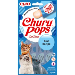 CIAO Churu Katzen-Snack Pops Thunfisch, 4 x 15 g
