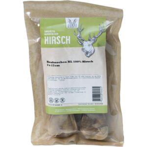 Kaufit Kauknochen Hirsch, 17 cm, 225 g, 2 Stück