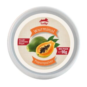 Leiky Hunde-Nahrungsergänzung Wurminol Papainpulver, 90 g