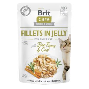 Brit Nassfutter Care Fillets Gelée Forrelle & Kabeljau, 85 g
