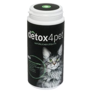 detox4pet Katzen-Nahrungsergänzung Natürlicher Zeolith, 250 g