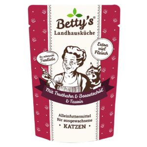 Betty’s Landhausküche Nassfutter Truthahn mit Borretschöl, 100 g