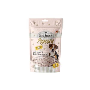 LandSnack Snack Dog Popcorn mit Leber & Grünlippmuschel, 100g
