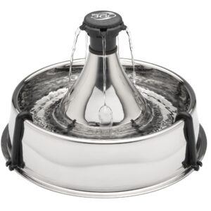 PetSafe Wasserautomat Drinkwell Edelstahl-Trinkbrunnen 360, 3.8 l