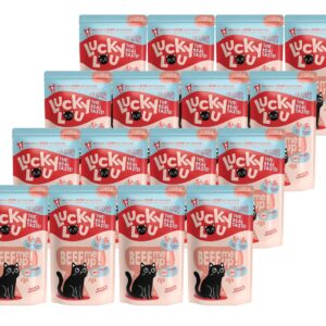 Lucky Lou Nassfutter Lifestage Adult Geflügel & Rind, 16 x 125 g