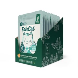 Green Petfood Nassfutter FairCat Sensitive, 8 x 85 g