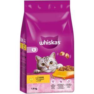 Whiskas Trockenfutter Huhn Auswahl 1+, 1.9 kg