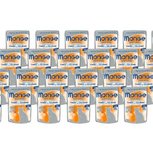 Monge Nassfutter Natural Adult, Thunfisch & Lachs, 24 x 80 g