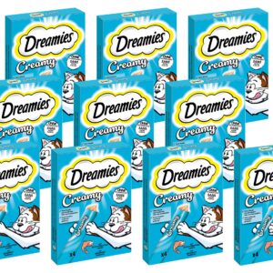 Dreamies Katzen-Snack Creamy Lachs Multipack, 11 x (4 x 10g)