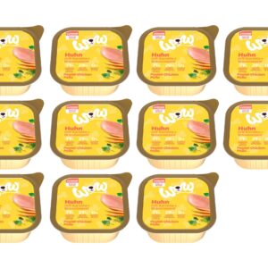 WOW Nassfutter Junior Huhn Schale, 11 x 150 g
