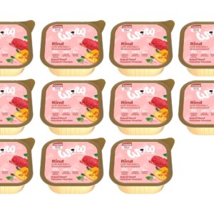 WOW Nassfutter Junior Rind Schale, 11 x 150 g