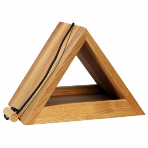 dobar green label Futterspender Triangel, 26.5 x 19 x 19 cm, Holz