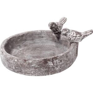 dobar Vogeltränke Pool-Oase, 18 x 18 x 4.5 cm, Zement