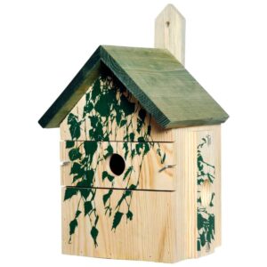 dobar Nistkasten Camouflage Birke, 17.5 x 17 x 33 cm, Holz