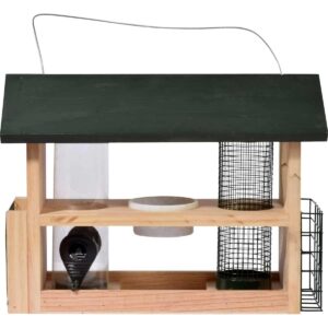 dobar Vogelfutterstation 7-in-1, 39 x 19 x 29 cm, Holz