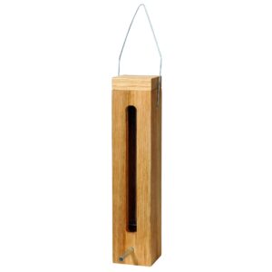 LUXUS-VOGELHAUS Futterspender für Wildvögel, 5 x 5 x 23 cm, Holz