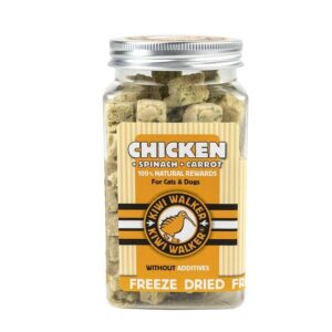 KIWI WALKER Snack Huhn, Spinat & Karotte, 65 g